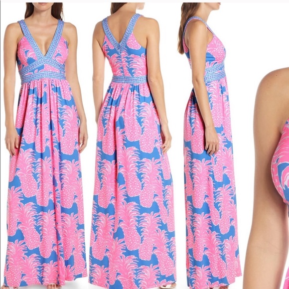 Lilly Pulitzer Dresses & Skirts - Lily Pulitzer Taryn Maxi Dress Gender Reveal